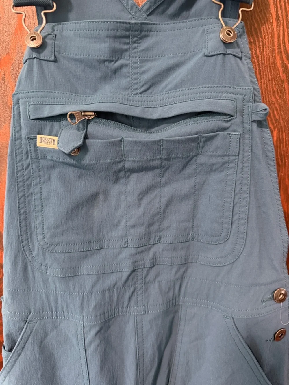Duluth Trading Co Teal Blue Overalls - Picture 4 of 10